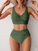 Bikini conservador nuevo europeo y americano para mujer 2026, traje de baño de exportación de Amazon, conjunto sexy de dos piezas