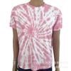 Camisetas Tie-Dye de Cor Única com Fio Penteado, Ciclo Grande, Manga Curta, Varejo de Supermercado Estrangeiro, Camisetas de Boutique