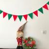 Bandera de fieltro triangular para fiesta de cumpleaños, decoración para habitación de niños, jardín de infantes, actividades en centros comerciales, flores