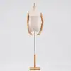 Maniquí de Medio Cuerpo para Pruebas Femeninas, Maniquí de Cuerpo Entero de Madera, Soporte de Exhibición de Ropa para Cuerpo Humano