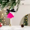 Popular Transfronteiriço Pingente Sino de Pelúcia para Árvore de Natal Decoração de Árvore de Natal Pingente Sino com Laço Decoração de Natal