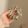 Scrunchie Floral Estilo Pastoral para Mulheres, Prendedor de Cabelo Doce Moda Coreana, Corda de Cabelo de Nicho de Alta Qualidade, Acessório de Cabelo para Rabo de Cavalo Baixo