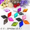 Pedrería Acrílica Cosida a Mano 25x42mm Forma de Diamante Puntiagudo Doble Agujero Pedrería para Disfraces de Performance, Pedrería Colorida Brillante