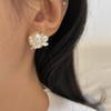 Aretes de Flor Simple Dulce Aguja de Plata Nueva Diseño Nicho Lujo Ligero Alto Elegante Versátil