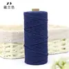 Corda de Fio de Algodão Colorido para Artesanato DIY Feito à Mão, Estrutura de Escalada para Gatos, Decoração de Corda de Algodão Tecida à Mão, 2mm 100m