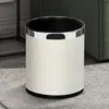 Lixeira para Uso Doméstico na Sala de Estar, Luxo Leve, Criativa, Moderna, Simples, para Cozinha, Quarto, Vaso Sanitário, Banheiro, Escritório, Grande Capacidade