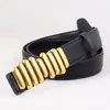 Cinturón para Mujer, Piel Genuina, Negro Caterpillar, Cinturón Ancho de Nicho, Moderno y Único, Tendencia, Adecuado para Vestidos y Jeans