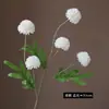 Bolas de Dente-de-leão com Mola Simulada, Crisântemo, Flores Artificiais, Adereços para Decoração de Casa e Casamento, Buquê Artificial de Alta Qualidade