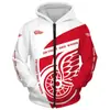 Suéter con cremallera de rugby NFL impresión digital 3D talla europea cárdigan con capucha para hombre camisa de pareja transfronteriza nuevo