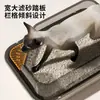 Bandeja Sanitaria Semi-Cerrada para Gatos con Borde Elevado para Prevenir Salpicaduras, Adecuada para Gatos Gordos y Gatitos, Inodoro para Maine Coon, Pala para Arena de Gato, Suministros de Limpieza para Mascotas