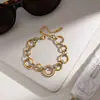 Pulsera de Joyería Jieding Estilo Europeo y Americano Acero Inoxidable Bloqueo de Color, Joyería Transfronteriza de Acero de Titanio de Gama Alta que No se Desvanece para Mujeres, Apilable