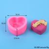 Bolo de chocolate DIY molde de cozimento em forma de coração flor hand-holding de aromaterapia vela de sabonete artesanal decoração molde de silicone