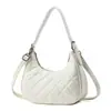 Bolso de Hombro Único Estilo Coreano Bolso de Axila Color Sólido Bolso de Media Luna 2026 Verano Nuevo Bolso de Mujer de Moda Personalidad Estética Bolso de Mano