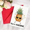 Tarjetas de agradecimiento para compra directa transfronteriza con juego de sobres, se pueden escribir a mano con mensajes y bendiciones, tarjetas de texto plegables
