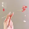 Horquillas de estilo antiguo con borlas, sensación de alta gama, horquilla de madera para moño, nuevos accesorios para el cabello Hanfu chino, horquilla elegante, adornos para el cabello