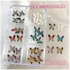 Accesorios de Arte para Uñas Mariposa Hielo-Transparente Nuevo Producto Transfronterizo Gradiente de Colores Mariposa Grande y Pequeña Uñas Portables Accesorios DIY Hechos a Mano