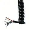 Cable de señal de alambre de resorte cuadrado de 4 mm/5 mm de 8 núcleos, cable telescópico, salida de fábrica para hacer cualquier longitud