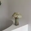 Edad Media-Viento Silencioso Lámpara de Mesa de Mármol Natural Modelo de Diseñador Habitación Ajuste Suave Sala de Estar Dormitorio Estudio Lámpara de Mesa de Escritorio