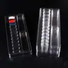 Caja de embalaje tipo ampolla para puntas de uñas de arte de uñas del fabricante, caja de embalaje PET con bandeja interior tipo ampolla, embalaje transparente de PVC para uñas de arte