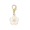 Colgante de Lazo de Aleación Flor de Cerezo Cierre Universal DIY Ropa Llavero Bolso Collar Pendiente Accesorios