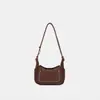 "Cloud Toast" Bolso Pequeño de Cuero Mate de Alto Brillo con Correa Ajustable para Hombro/Cruzado