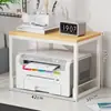 Rack para Impressora de Mesa Pequeno Tipo Pino Suporte para Máquina de Fatura Suporte de Armazenamento de Arquivos em Camadas para Mesa de Escritório