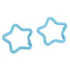 1 Llavero de Estrella de Cinco Puntas Pintado de Aleación Colorida Cadena para Llavero Hecha a Mano Accesorios de Joyería para Colgar en Bolsos Paquete de Materiales