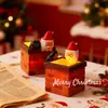 Presente de Natal nova chaminé de Natal luz noturna decoração pequenos enfeites para meninas atmosfera criativa presente de feriado