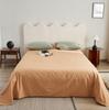 Sábana de cama de algodón puro grueso de color liso simple para otoño e invierno, pieza única, colcha cálida para dormitorio de otoño e invierno, cama individual doble, algodón