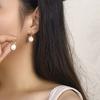 Aretes al por mayor de 1-2 Yuan, Lujo Ligero, Sencillos, Modernos, Versátiles, Estilo Hong Kong, Estilo Fresco, Aretes Elegantes, Clavos Versátiles para el Día a Día