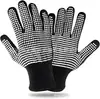 Guantes Resistentes a Altas Temperaturas para Hornear Barbacoa Horno Microondas Retardantes de Llama 500-800 Grados Calor de Horno Resistentes al Corte Mangas Táctiles Aramida