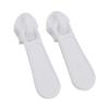 Tirador de Cremallera de Plástico de Nylon #5 al por Mayor en Stock, Blanco Talla 5, Tirador de Cremallera para Textiles del Hogar y Bolsas de Lavandería.