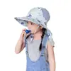 Bonitos Sombreros de Sol de Dibujos Animados para Niños, Sombreros de Sol para Exteriores para Niños y Niñas, Protección Solar para el Cuello en Verano, Sombreros de Pescador con Protección Solar al por Mayor