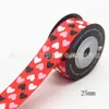 Fita de embalagem de presente com bolinhas de 25mm para grampo de cabelo, caixa de bolo DIY, cinto decorativo, fita de tecido 10 jardas/Rolo