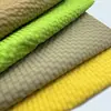 Tela de Cuadrícula de Burbujas Bicolor en Stock, Tacto Suave 75D Cuadrícula Mate Material T800 para Bolsas de Almacenamiento y Bolsos Cruzados