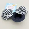 Nuevo Tela de Sombrero a Cuadros Rojos y Negros Joyería Accesorios Material para Manualidades Mayorista Juguetes Accesorios para Muñecas Venta al por Mayor en Stock