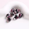 Cuentas redondas de vidrio de colores de 10 mm con forma de corazón, agujero recto, cuentas sueltas, pulsera, collar, accesorios de joyería DIY
