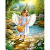 Pintura de Diamantes Ángel Niña Pequeña Diy5D Diamante Completo Decoración Sala de Estar Dormitorio Pintura de Diamantes Exclusivo Transfronterizo Ventas Directas de Fabricante