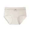 Ropa Interior de Algodón Puro de Cintura Media 10A Antibacterial Virus para Mujer con Entrepierna Extendida, Suave, Transpirable y Sin Marcas Calzones Triángulo para Mujer
