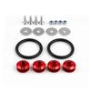 Arandelas de Refuerzo para Parachoques Delantero y Trasero de Coche JDM Tornillos de Fijación Espaciadores de Doble Capa de Colores Clips Universal