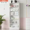 Vitrina de Cosméticos Contenedor Simple Moderno Gabinete de Salón de Belleza Gabinete de Salón de Uñas Estante de Productos para Barbería Estante de Exhibición