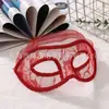 Mascarilla de Encaje para Medio Rostro de Venta Caliente en Amazon Máscara de Ojos Hueca Accesorios de Disfraz para Fiesta de Halloween Mascarada
