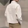 Abrigo corto tipo gabardina elegante casual de un solo botón holgado para mujer, cruce transfronterizo europeo y americano, otoño e invierno, para ir al trabajo