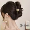 Nuevo clip de tiburón 2026 para otoño e invierno, pinza para el cabello de gran tamaño de alta gama para mujeres con cabello abundante, con diseño de lazo