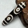Su Xiaobei Natural Xizang-style Pulseira de Contas Nove Olhos Pingente de Ágata Acessórios para Contas Corrente de Clavícula DIY para Homens e Mulheres