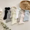 Calcetines apilados de lunares con volantes para mujer, estilo primavera y verano, estilo ins, transpirables, finos, calcetines ahuecados súper coquetos