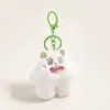Chaveiro de pelúcia fofo, chaveiro de desenho animado criativo, pingente de bolsa de pelúcia, acessório feminino