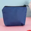 Bolsa para monedas de lona de color liso con impresión de figura billetera pequeña bolsa para monedas impresión de logo simple regalos prácticos para publicidad regalos