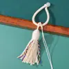 Anillo hebilla de borla de hilo de algodón estilo Xizang colorido, producto semiacabado hecho a mano para colgar en bolsos, colgar en el coche, colgante y accesorio, al por mayor en stock