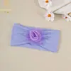 Accesorios Europeos y Americanos Transfronterizos para el Cabello Infantil Diadema Ancha Suave de Color Sólido Protección de la Fontanela Malla para Bebés Diadema para Bebé Flor